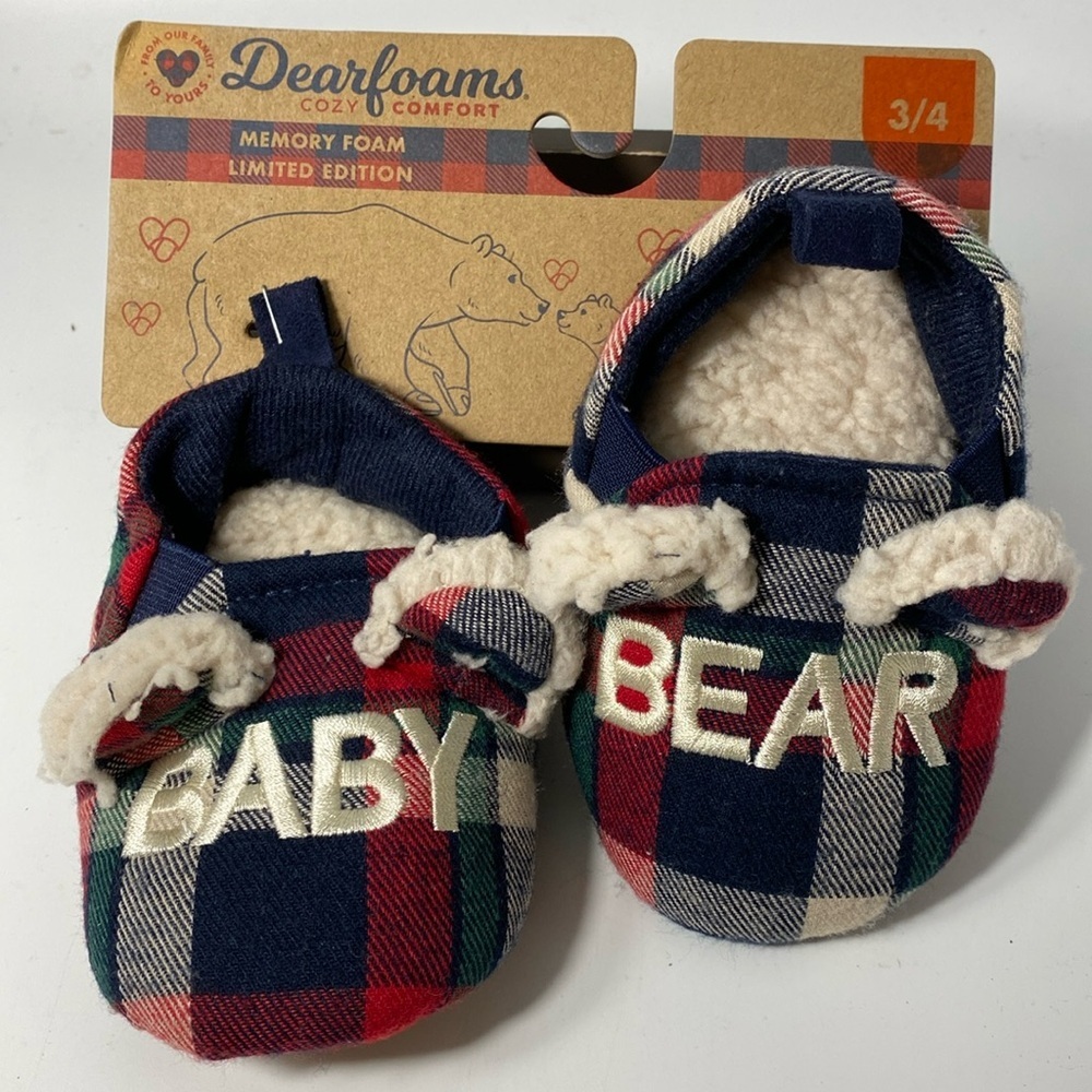 Dearfoams for Babies Sz 3-4 NWT